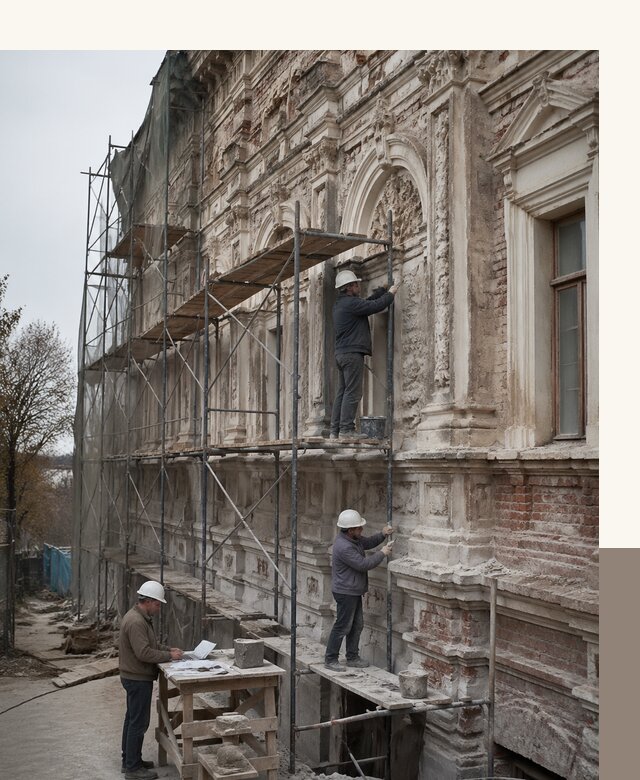 Реставрация объектов культурного наследия под ключ в Лысьве